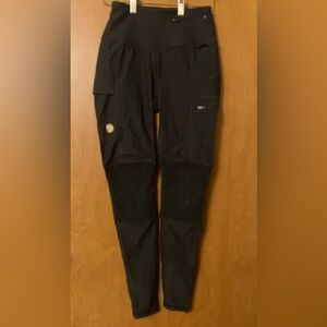 Fjallraven Abisko Women's Black Trekking Tights Outdoor Hiking Size XS